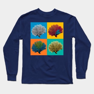 Pop Gorgonian Sea Fan Coral - Cool Underwater Long Sleeve T-Shirt